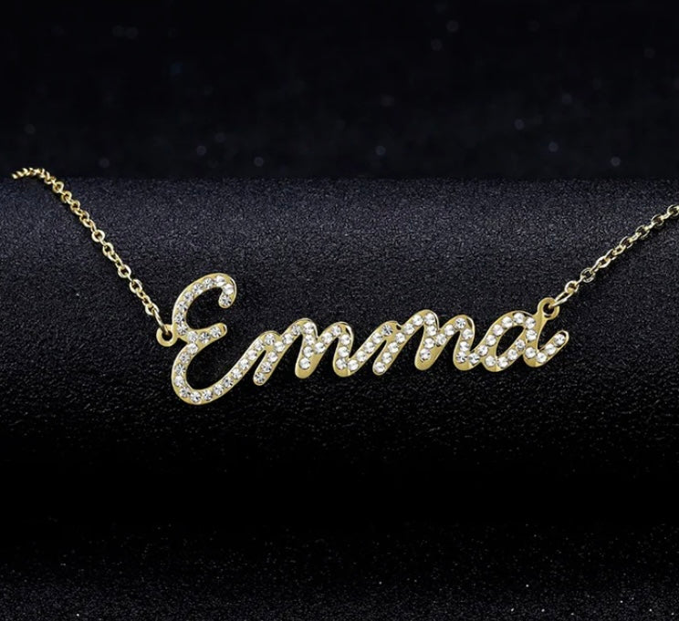 Collier NIA personnalisable STRASS